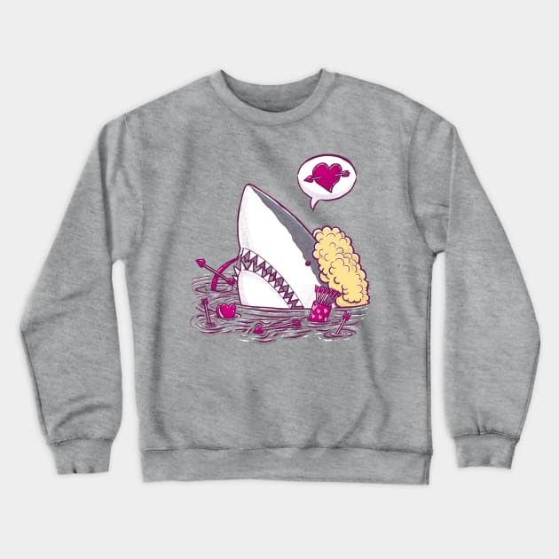 Another Cupid Shark Crewneck Sweatshirt by nickv47